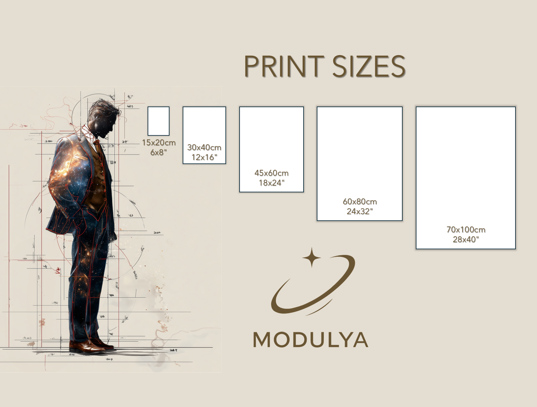 Modulya print size guide