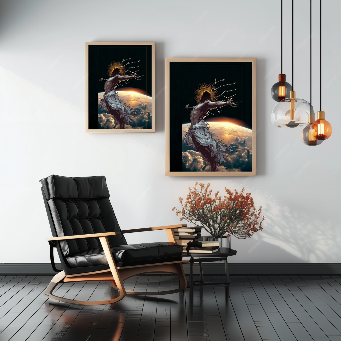 Ascension Spark – Framed spiritual poster – home decor