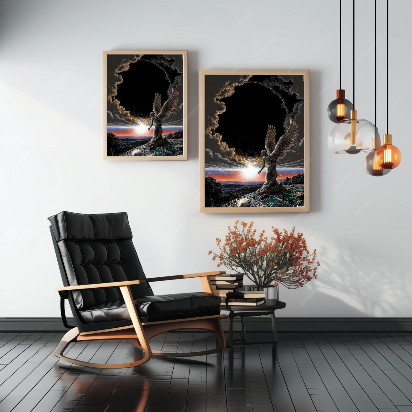 Silica Dawn – Framed spiritual poster – home decor