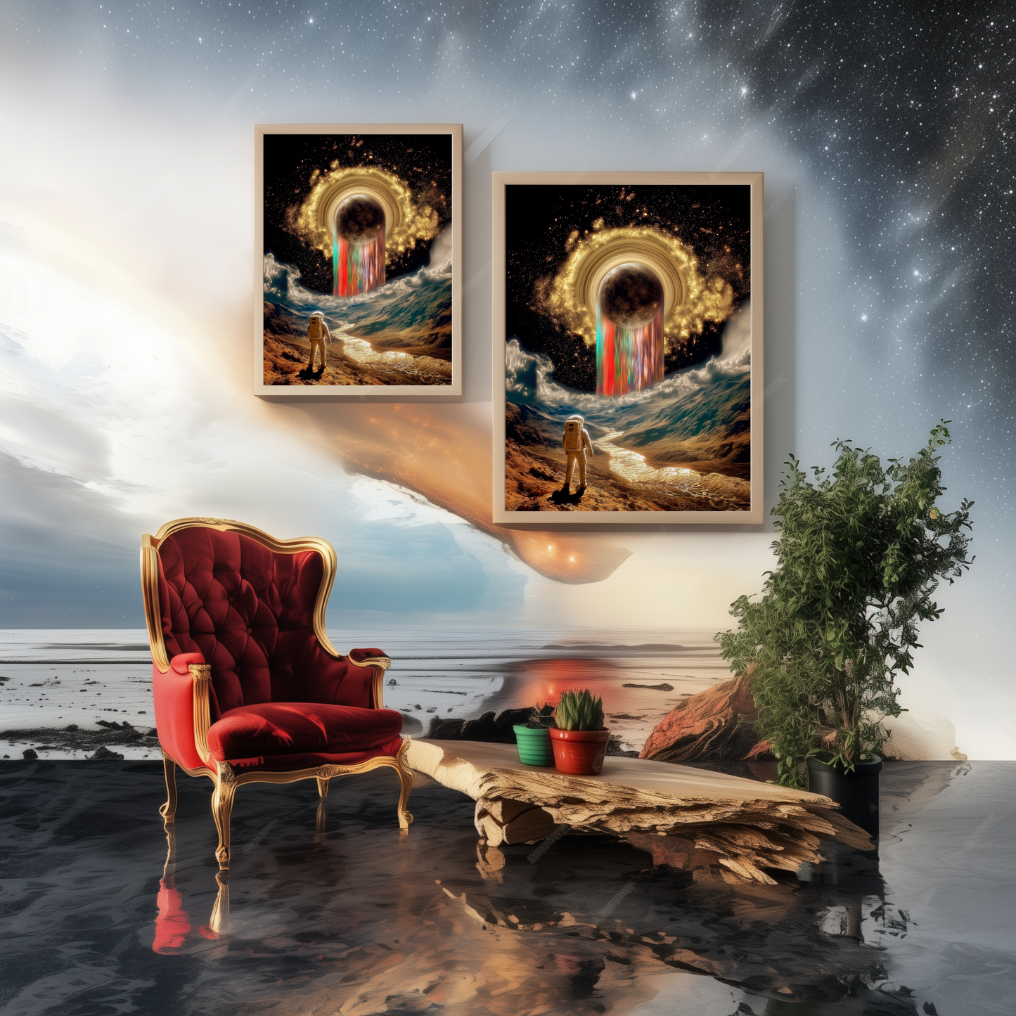 Golden Eclipse - Wall Art