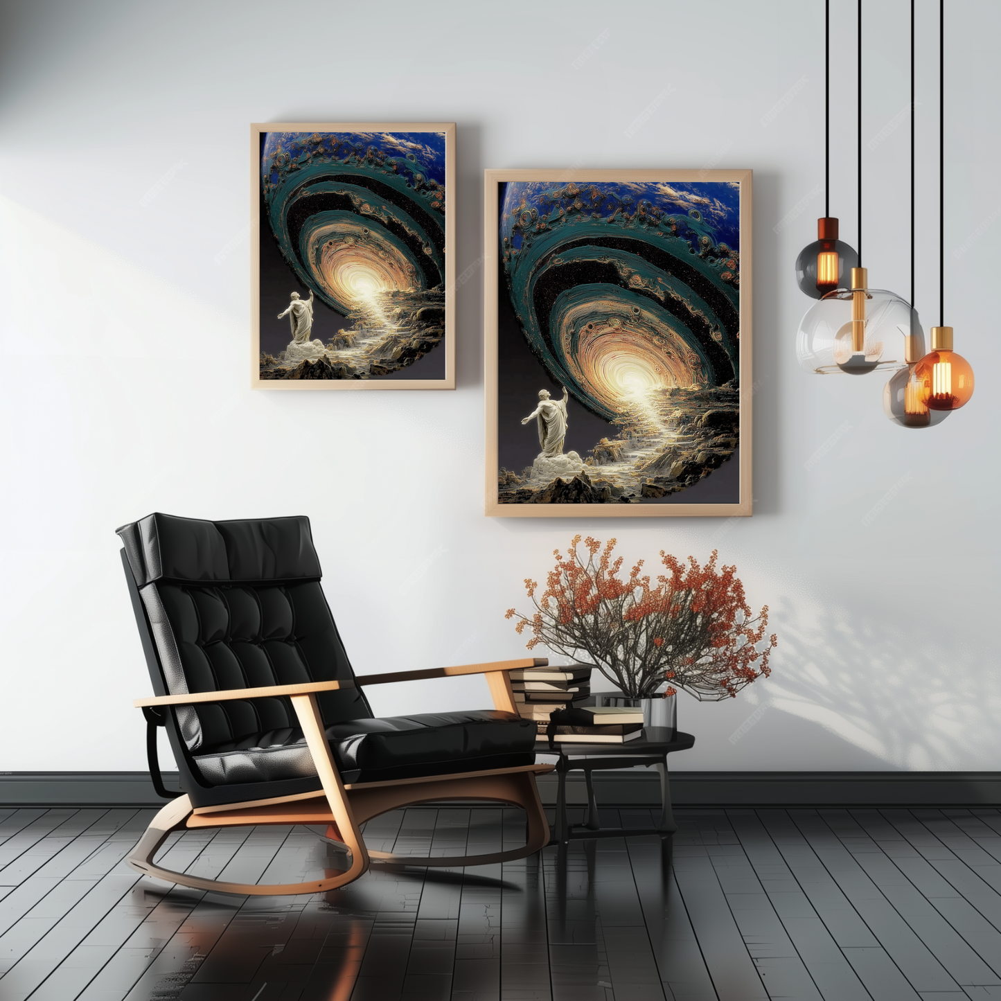 Towards the Origin – Framed spiritual poster – home decor