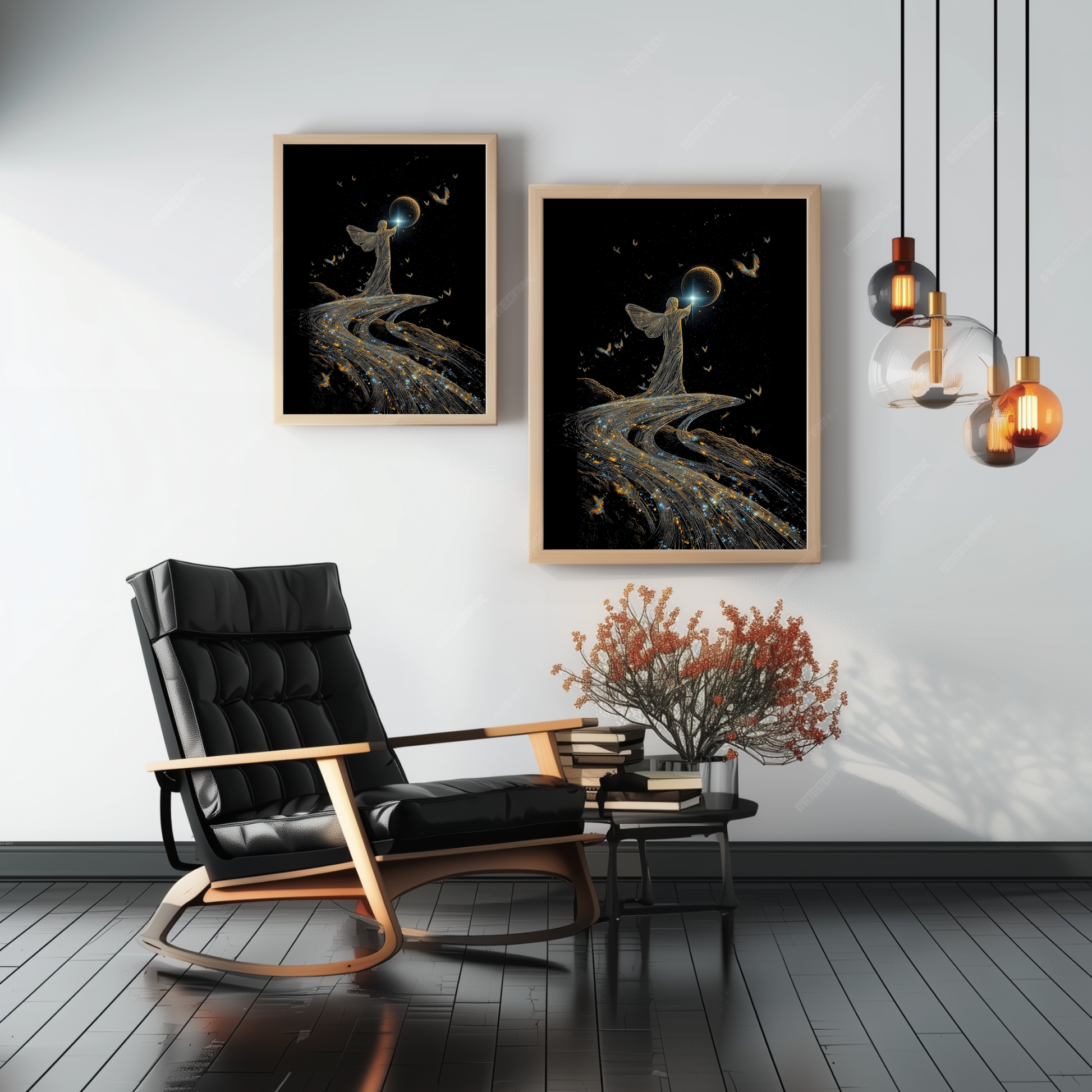 Weaver of Galaxies – Framed spiritual poster – home decor