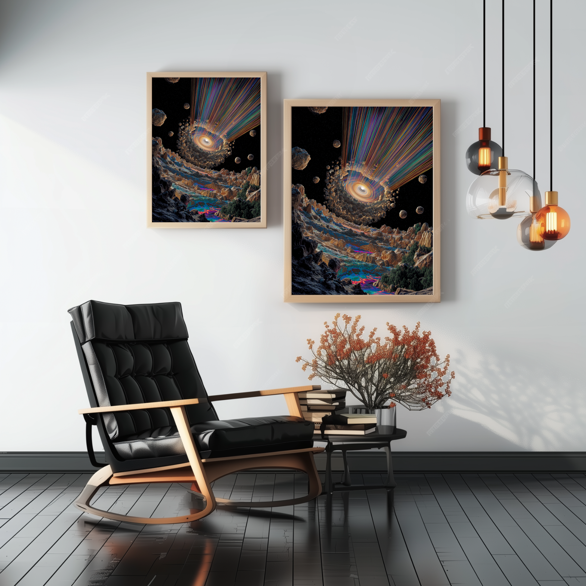 Eye of Aurora – Framed spiritual poster – home decor