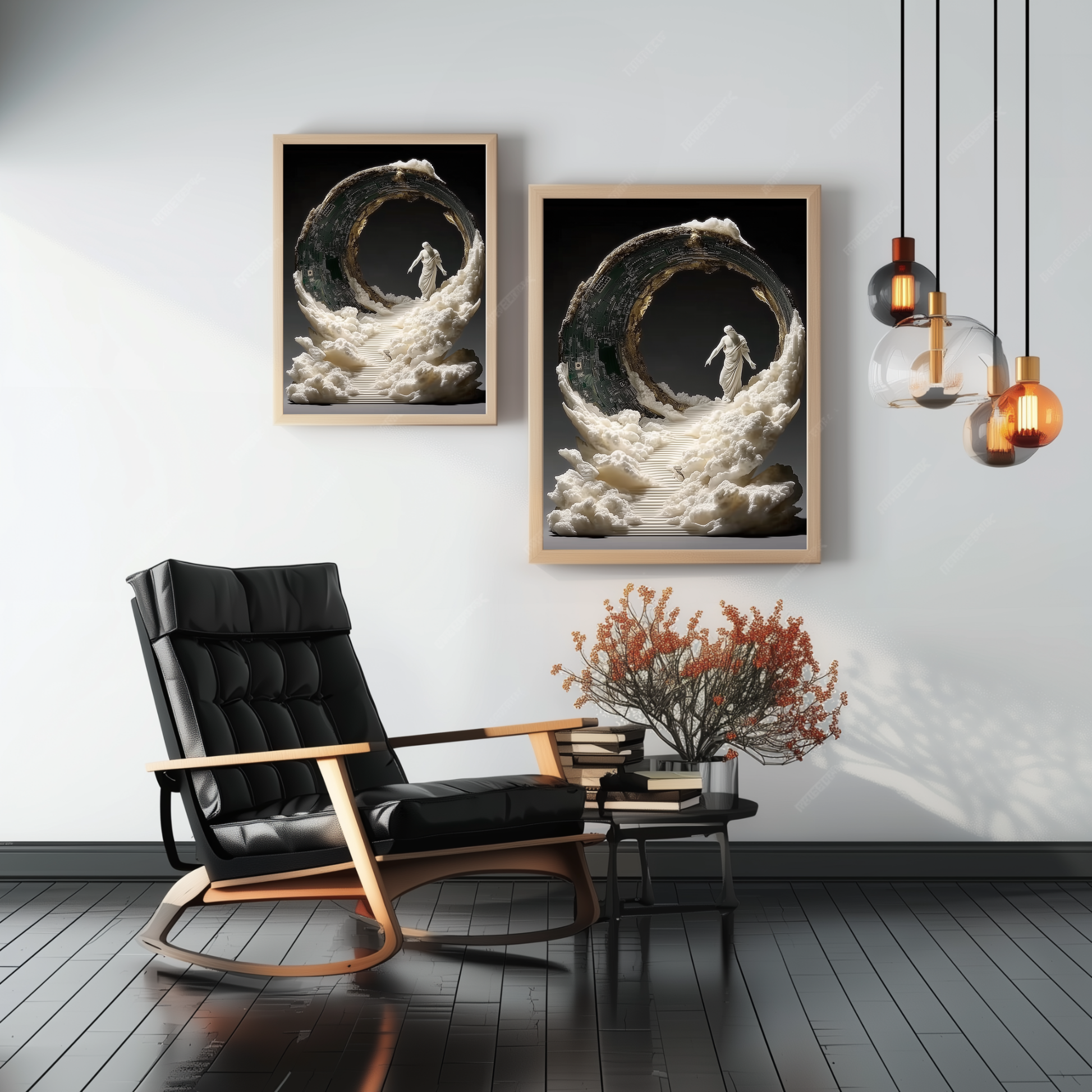 Divine Gate – Framed spiritual poster – home decor