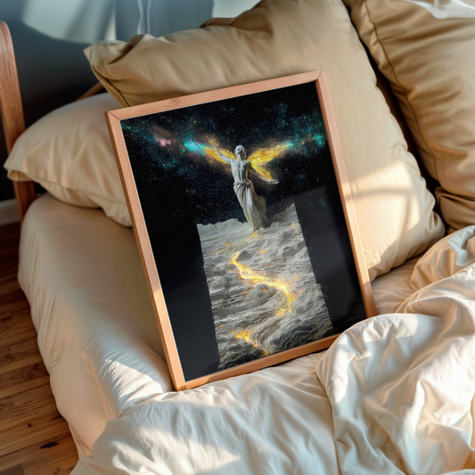 Galadrea – Cosmic wall art in living room setup