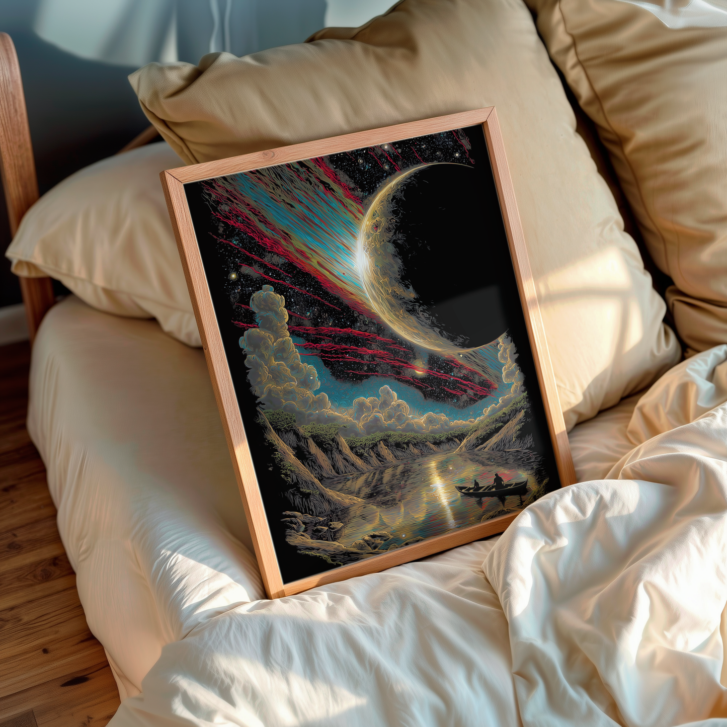 Mirage – Cosmic wall art in living room setup