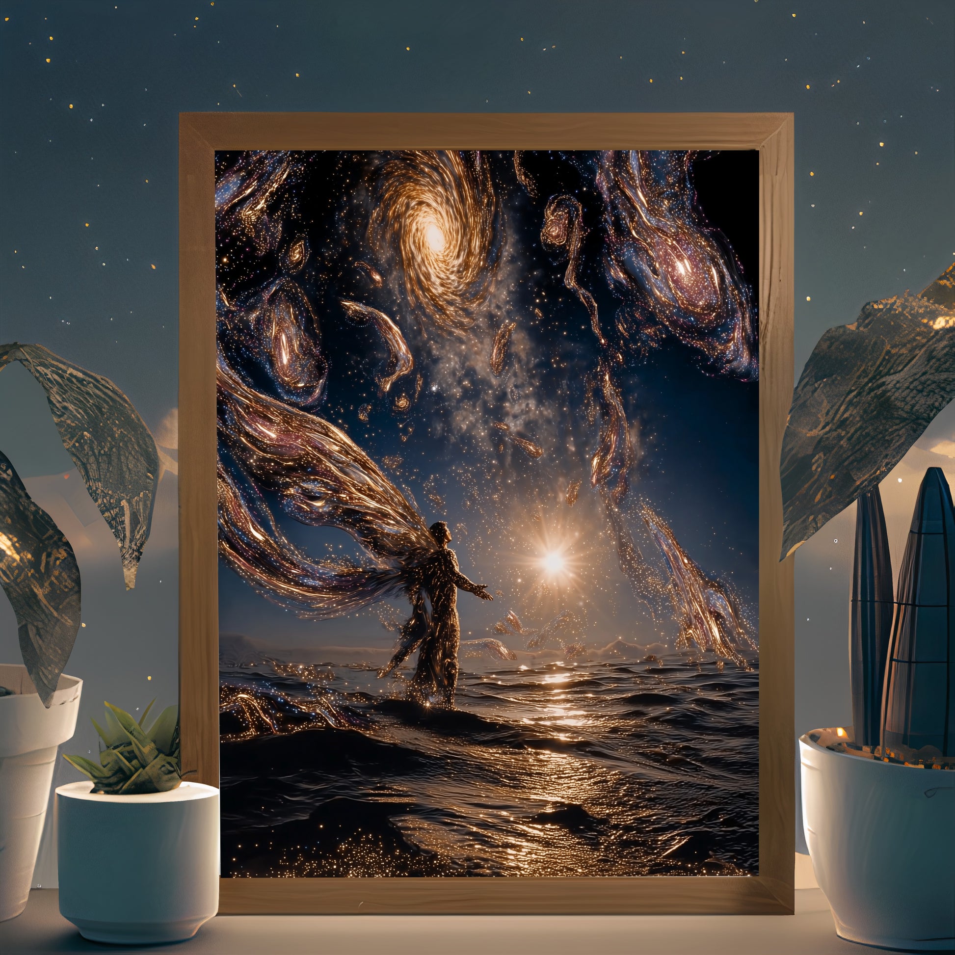 Celestial Tide wall art by Modulya – premium HD print
