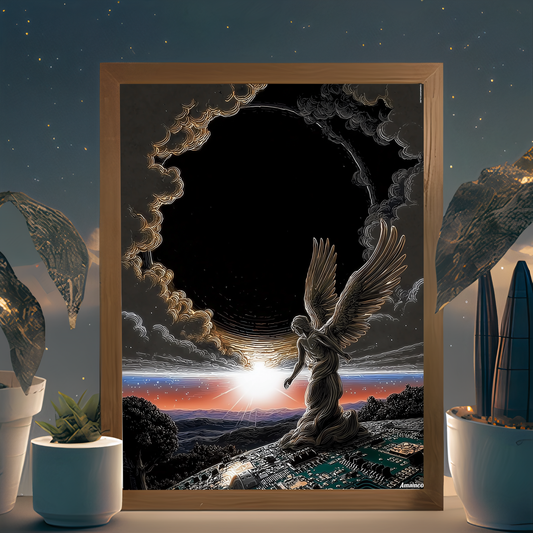 Silica Dawn wall art by Modulya – premium HD print