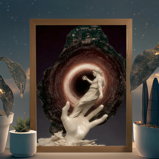 Hand of the Singularity wall art by Modulya – premium HD print