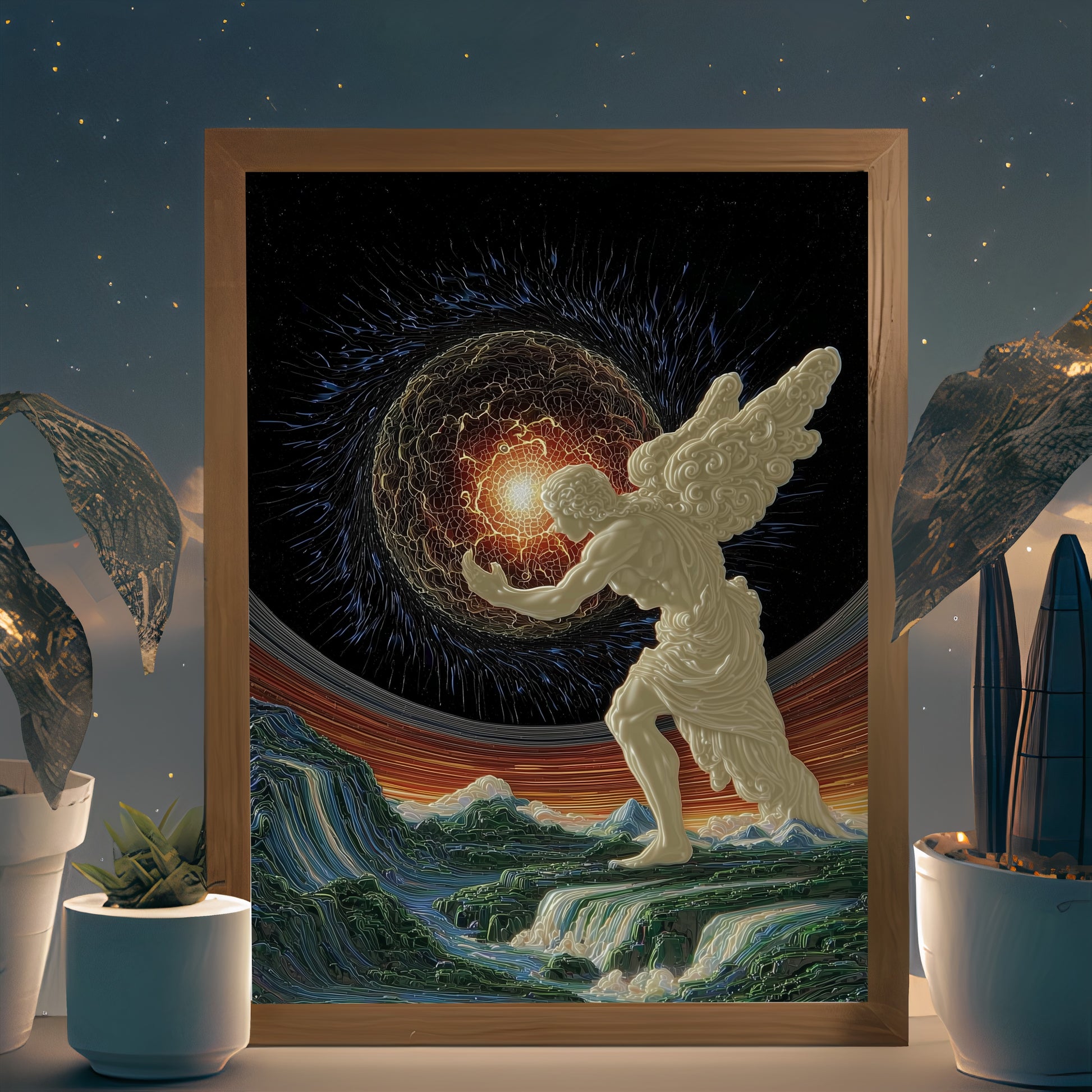 Genesis Ignis wall art by Modulya – premium HD print