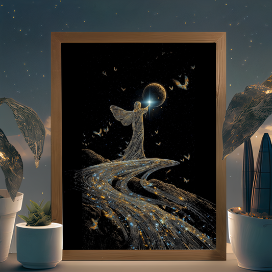 Weaver of Galaxies wall art by Modulya – premium HD print