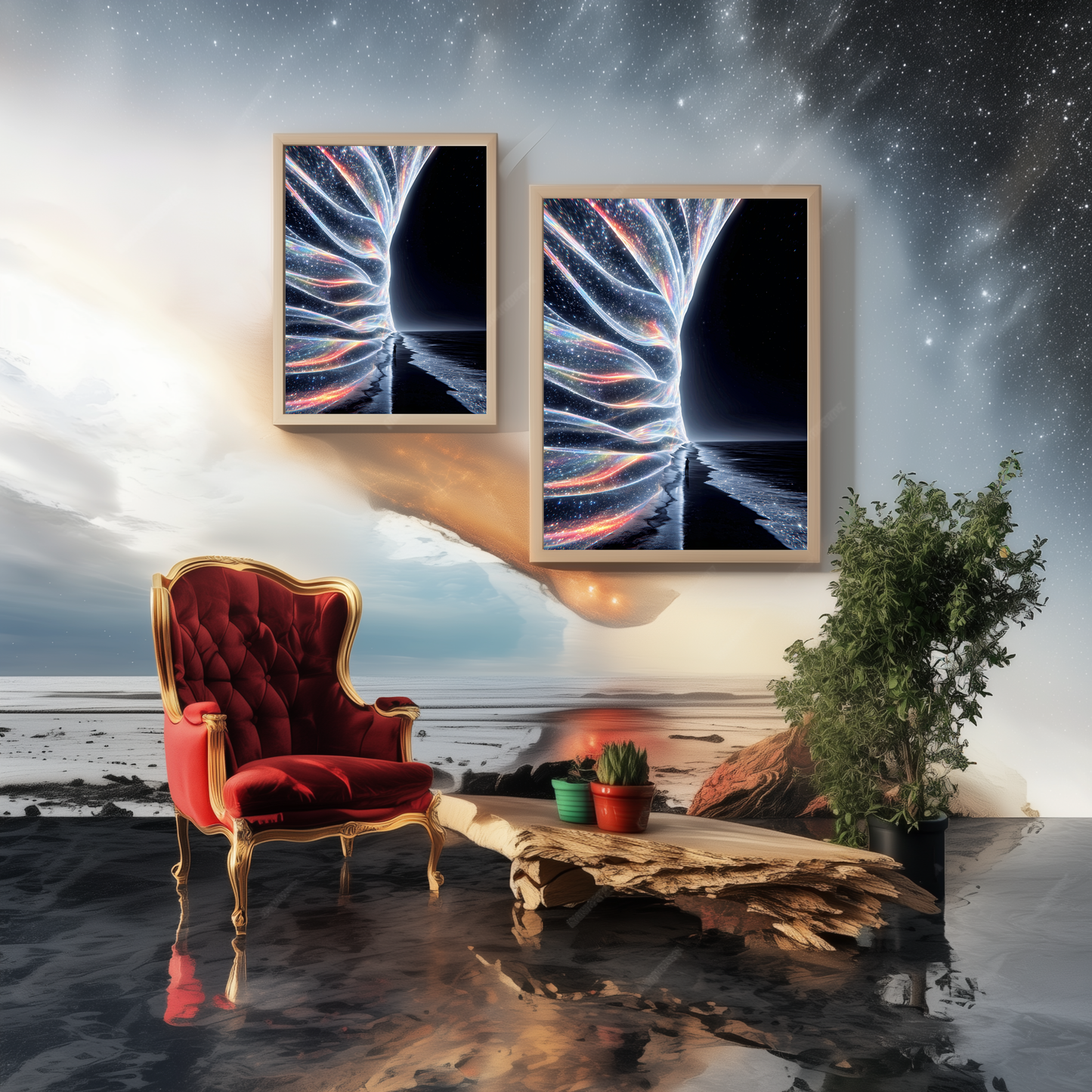 Aurora Veil - Wall Art