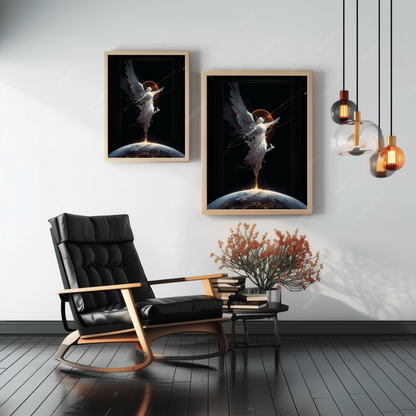 Nova Genesis – Framed spiritual poster – home decor