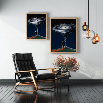 Temporal Well – Framed spiritual poster – home decor