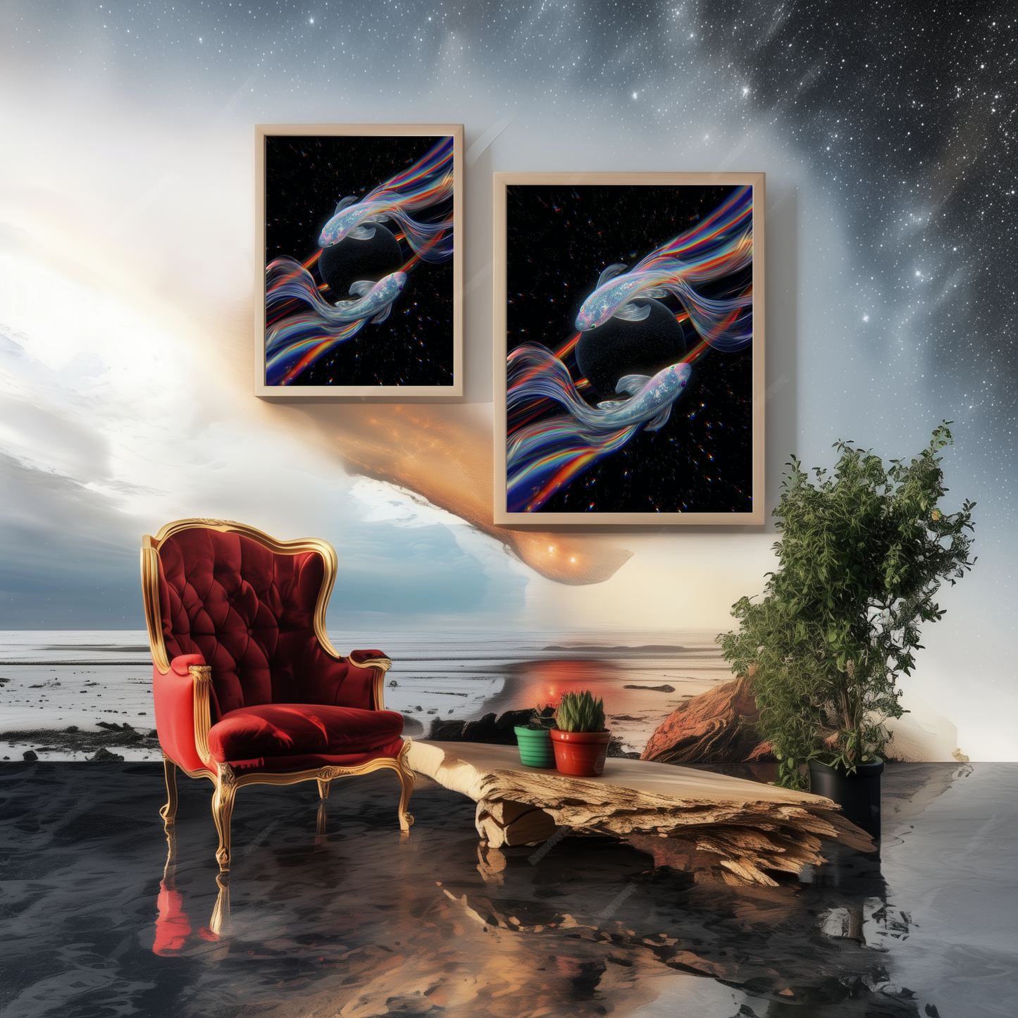 Stellar Koi - Wall Art