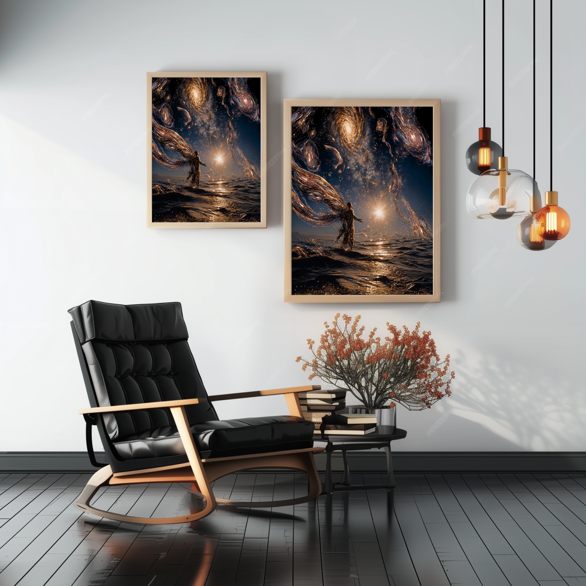 Celestial Tide – Framed spiritual poster – home decor