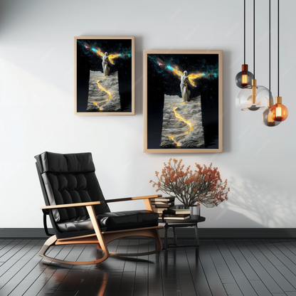 Galadrea – Framed spiritual poster – home decor