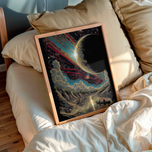 Mirage – Cosmic wall art in living room setup