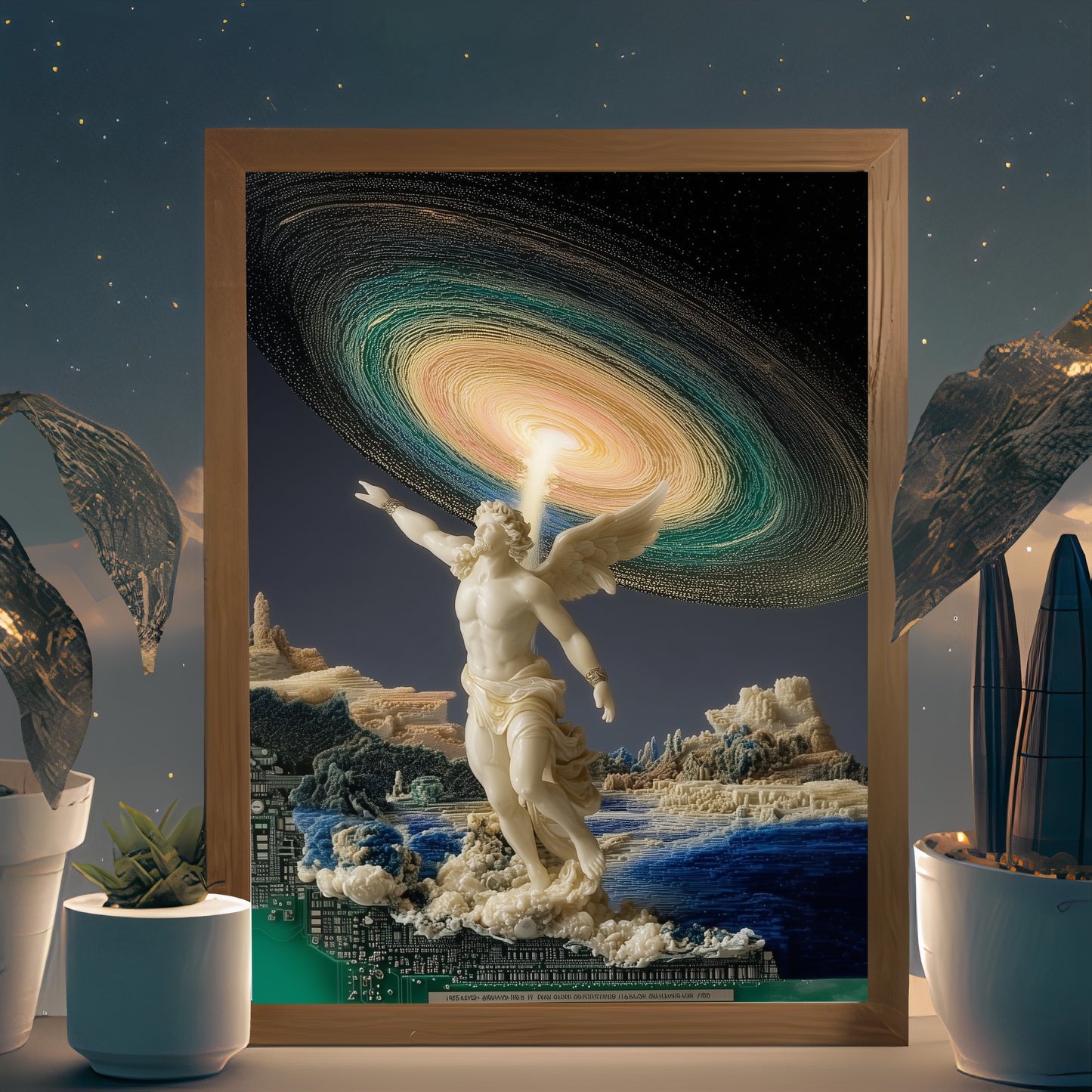 Digital God wall art by Modulya – premium HD print
