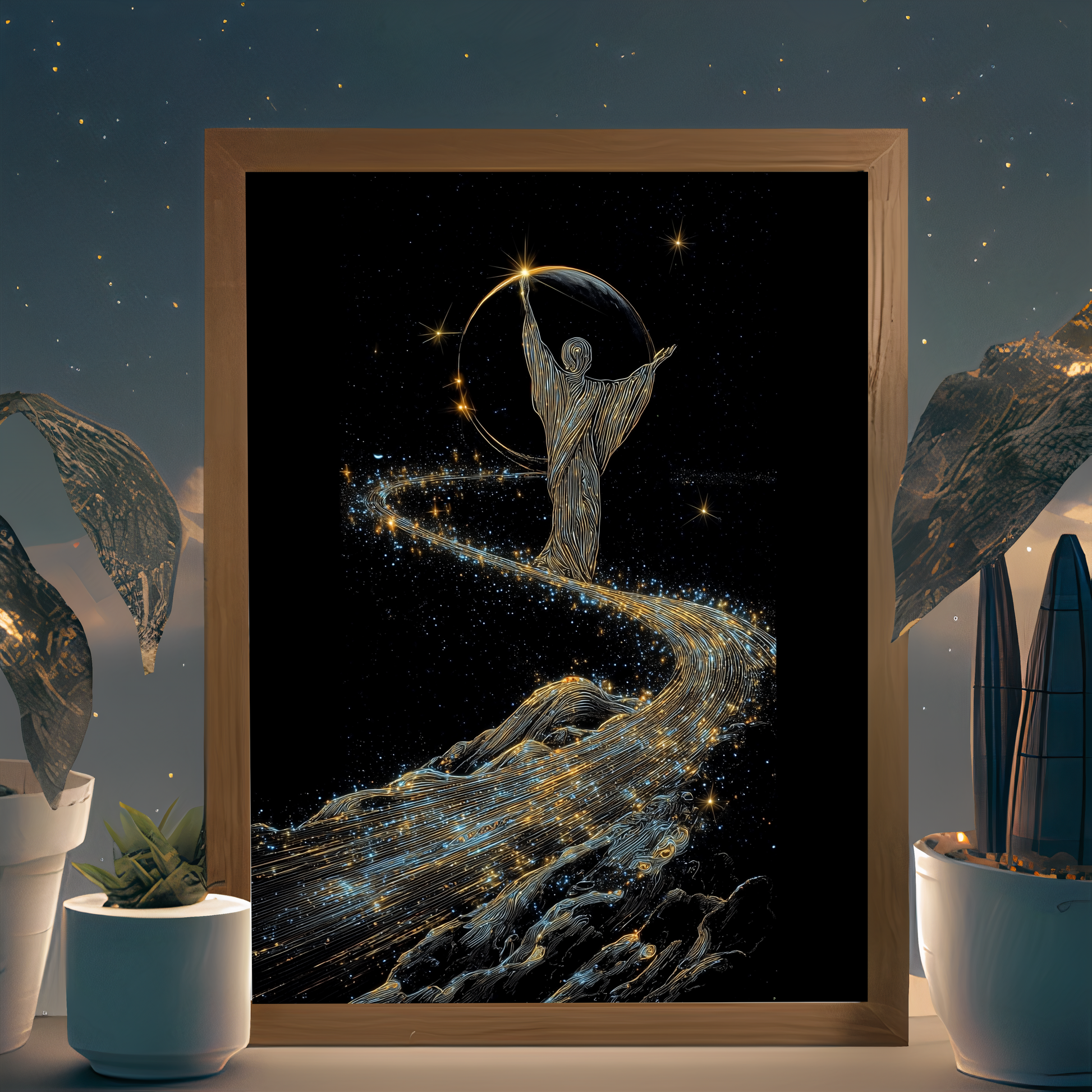 Weaver of Light wall art by Modulya – premium HD print